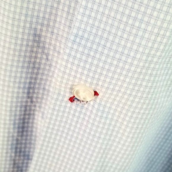 1670 Other - 1670 Brand White/Blue Men's Checkered Dress Shirt